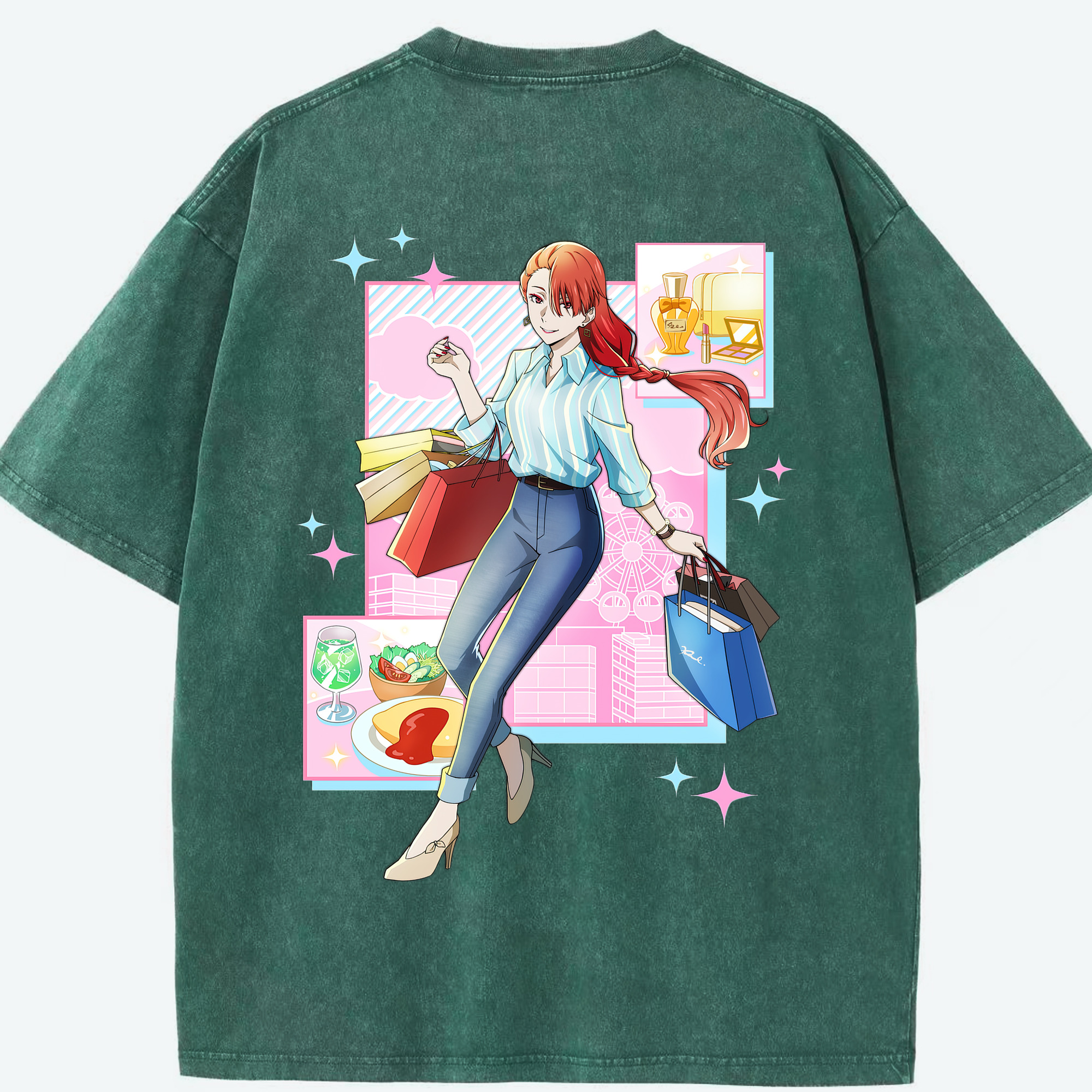 （画像用） 文豪ストレイドッグス Bungo Stray Dogs 綿100% ヴィンテージ風 半袖Tシャツ（背面プリント）
